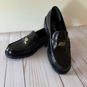 Free People ‘Liv’ Loafers, Black, sz 38